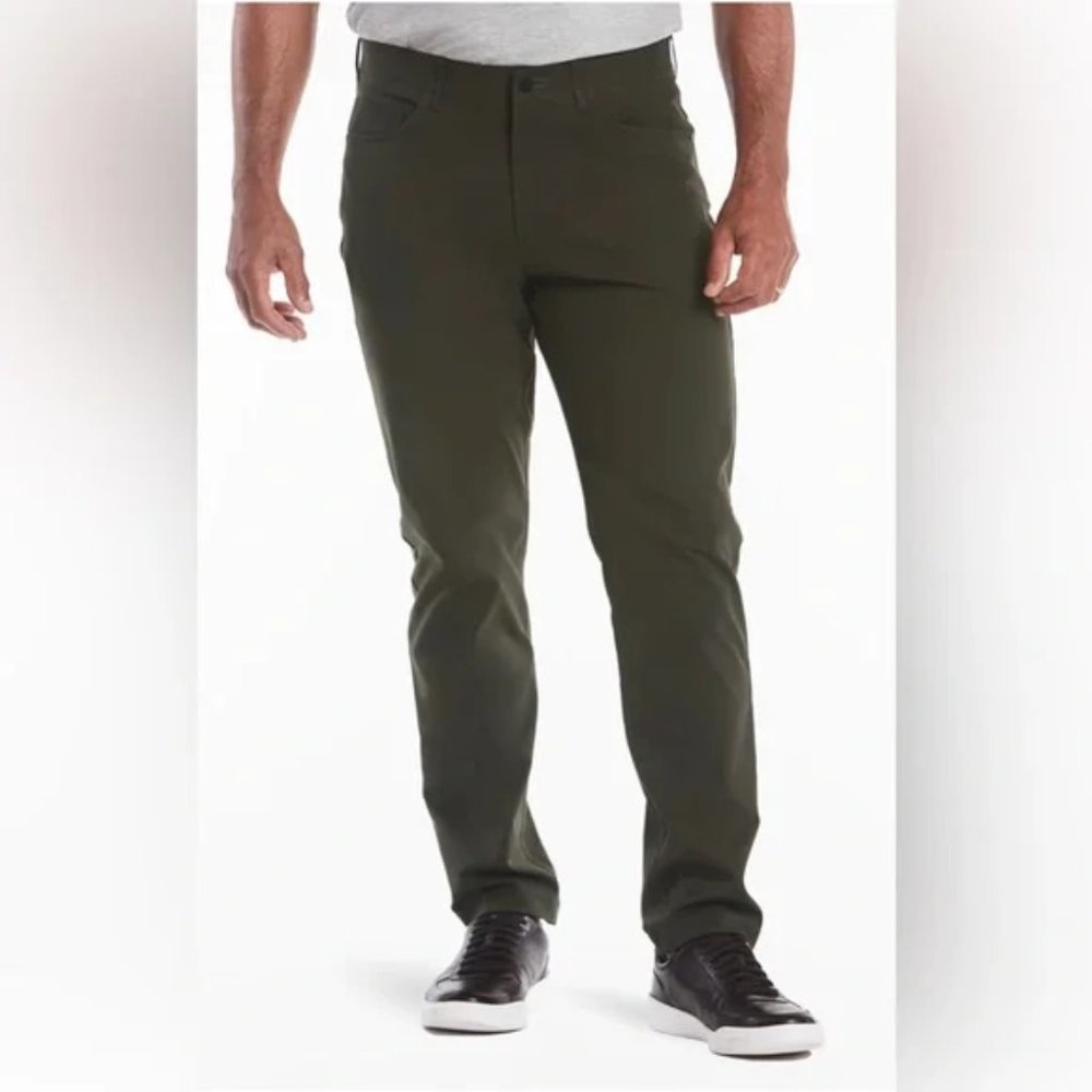 Public Rec Workday Slim Pant 2.0 Performance Mens 33x32 Olive Green Comfy Fall